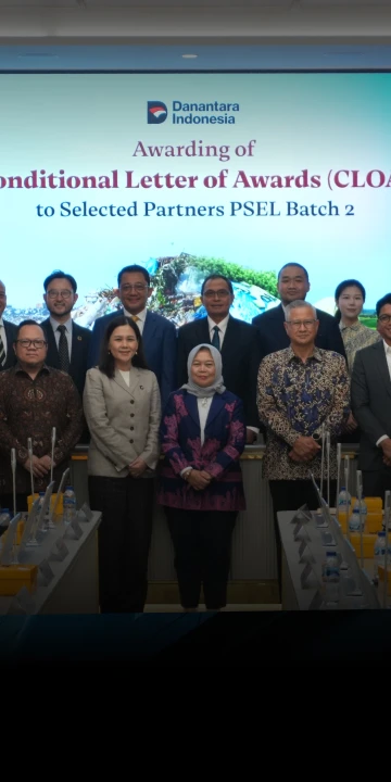 Danantara Investment Management向第二批PSEL项目八家入选合作伙伴颁发有条件授标函
