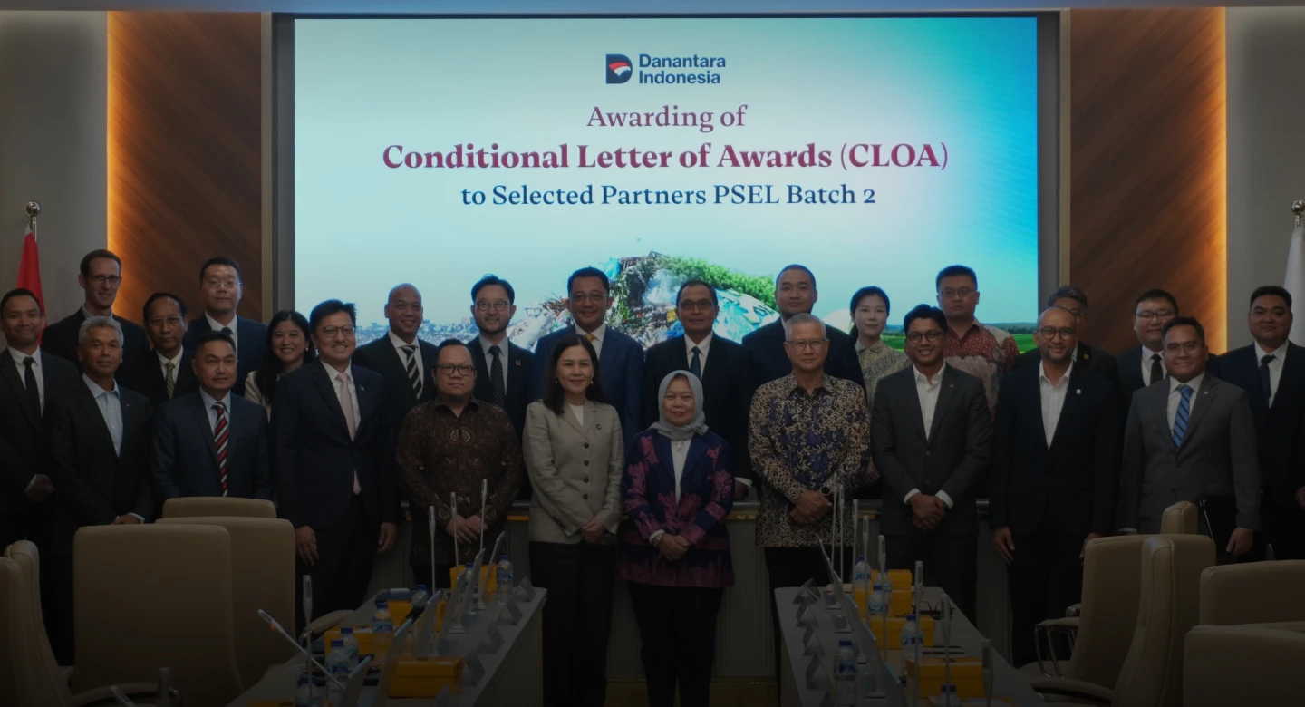 Danantara Investment Management向第二批PSEL项目八家入选合作伙伴颁发有条件授标函