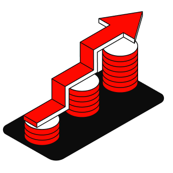 Driving economic growth through strategic investment icon